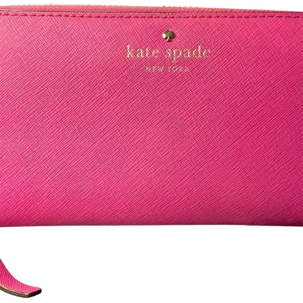 Kate Spade Pink Saffiano Leather Wallet